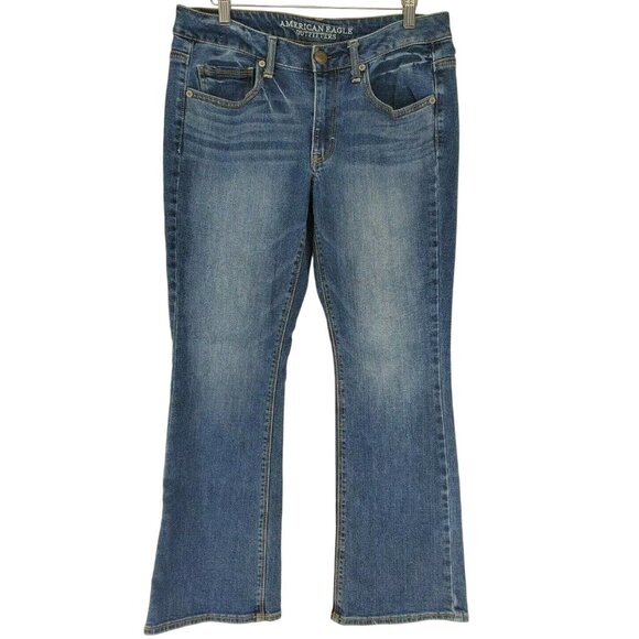 American Eagle Vintage Boot Cut Denim Jeans Women's Size 6 Stretch - Picture 1 of 6